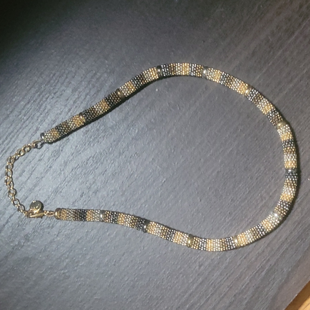 Vintage TALBOTS Four color beaded necklace